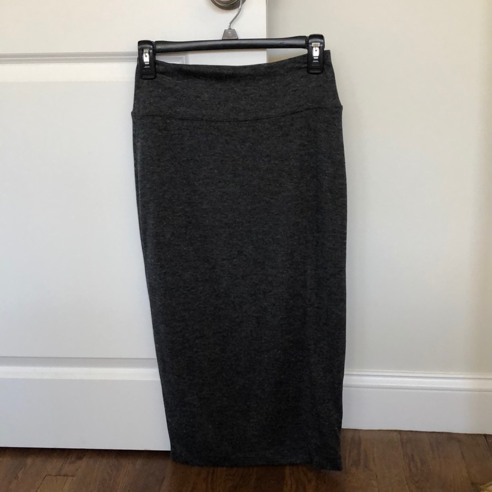 Leith midi skirt grey